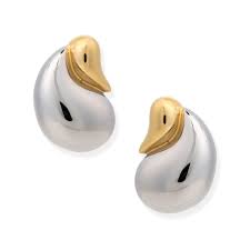 Drop Two-Tone Earrings