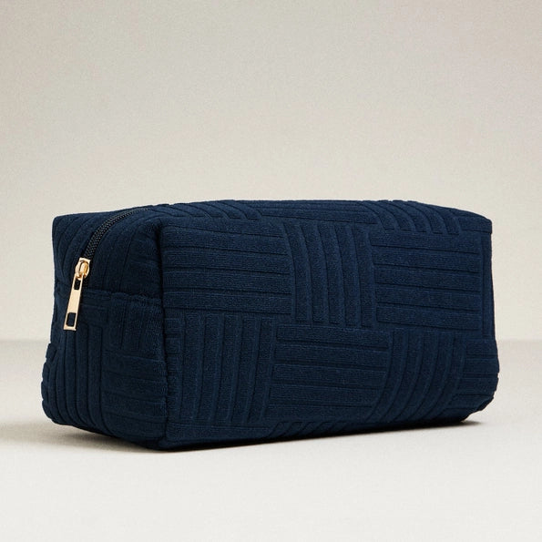 Luxe Terry Fabric Travel Pouch-Large