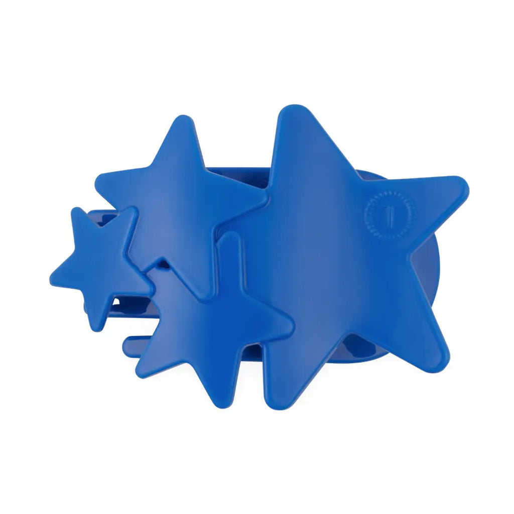 Flat Hair Clip Medium Blue Shooting Star
