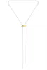Lauren Two-Tone Lariat Necklace