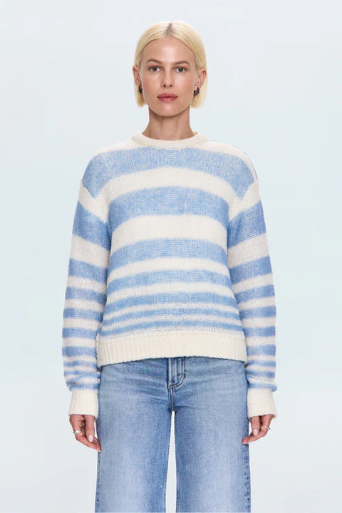 Moa Striped Bubble Sweater