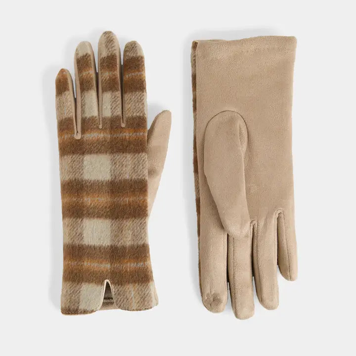 Classic Plaid Touchscreen Gloves