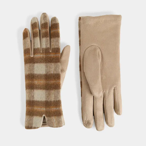 Classic Plaid Touchscreen Gloves