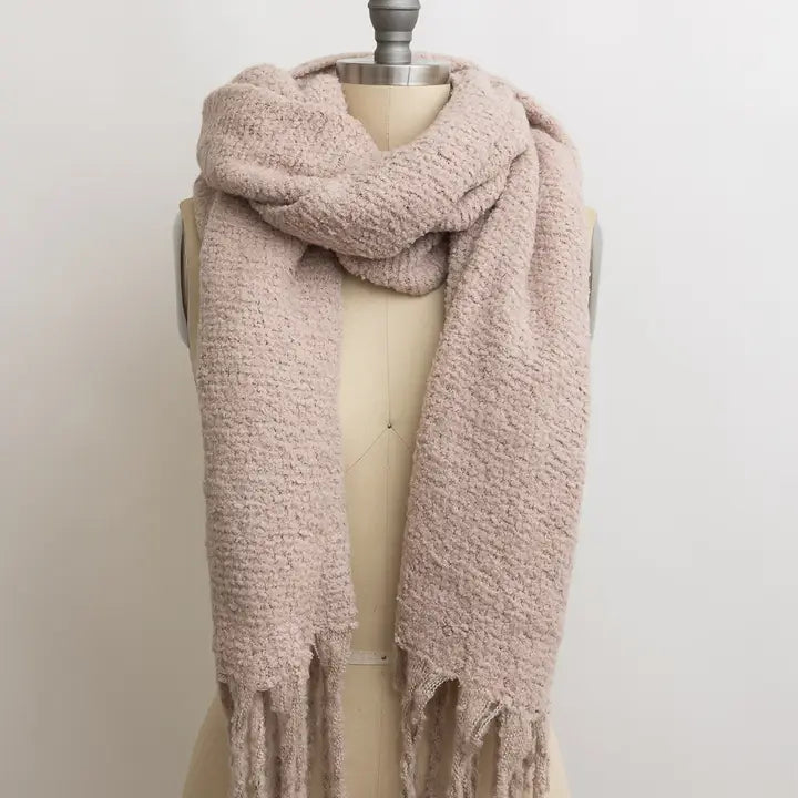 Knit Scarf with Tassels