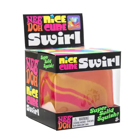 Nee Doh Nice Cube Swirl Squishy Fidget Stress Ball