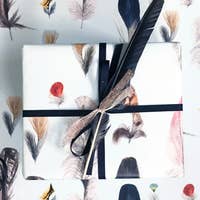 The Feathers Wrapping Paper Sheet