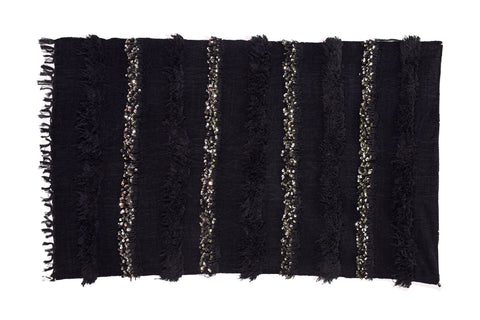 Berber Wares New Handira Black Moroccan Wedding Blanket