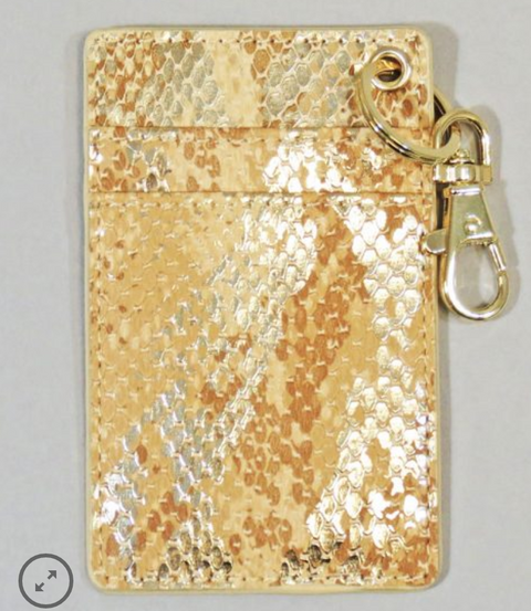 Snake Embossed Card Holder