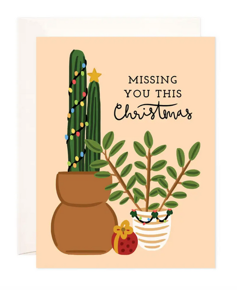 Missing Christmas Greeting Card