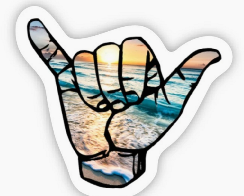 Hang Loose Sticker