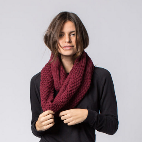 Krochet Kids Harper Scarf - Wine