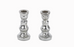 Nkuku Candlestick - Antique Silver
