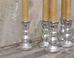Nkuku Candlestick - Antique Silver