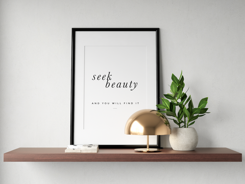 Seek Beauty Large Print