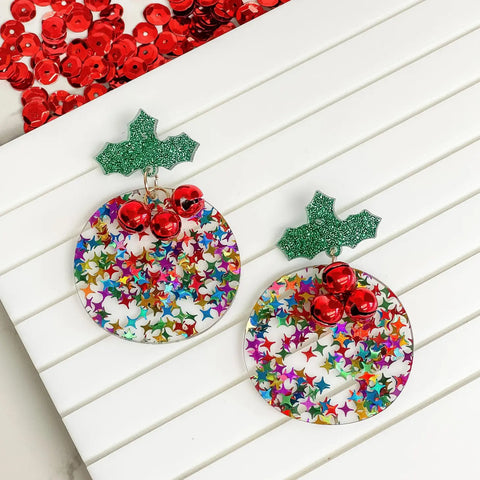 Acrylic Holiday Earrings