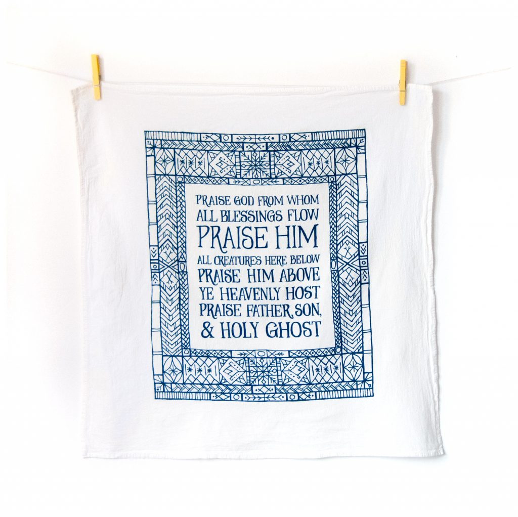 We Have Shared Together the Blessings of God - Tea Towel