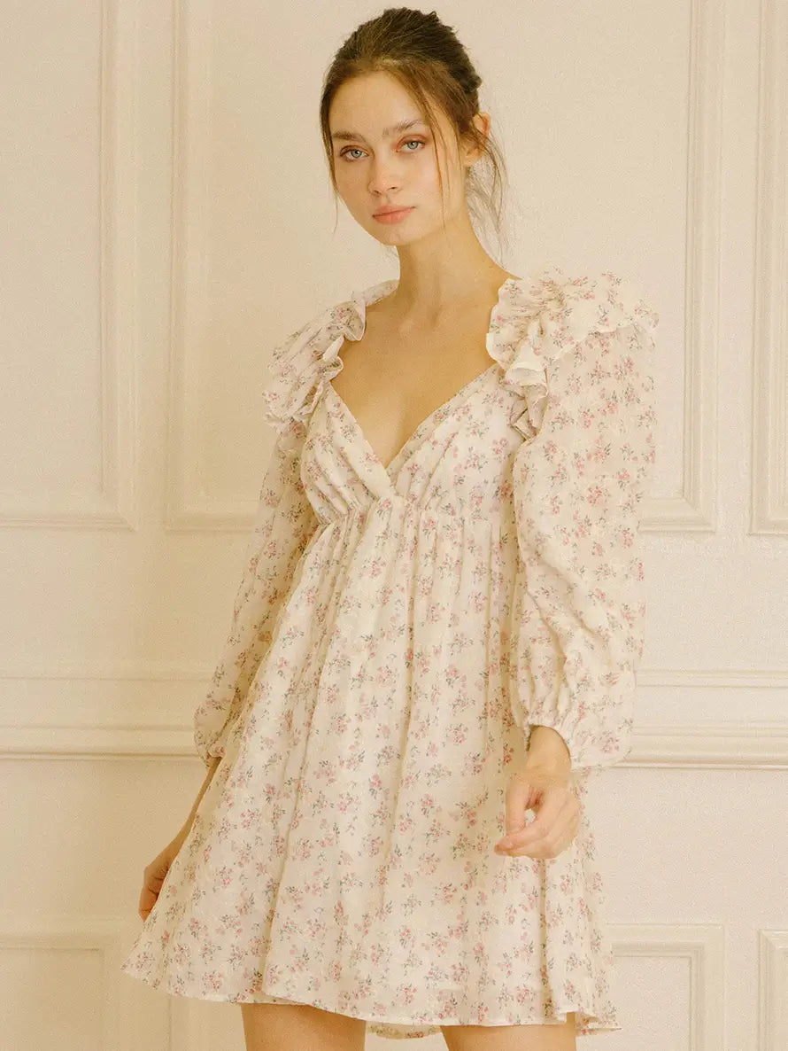 Floral Romantic Baby Doll Dress