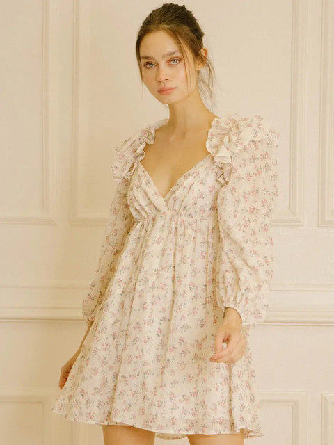 Floral Romantic Baby Doll Dress