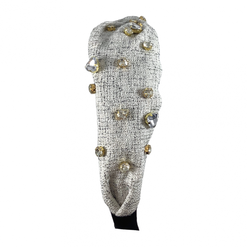 Grey Bedazzled Headband