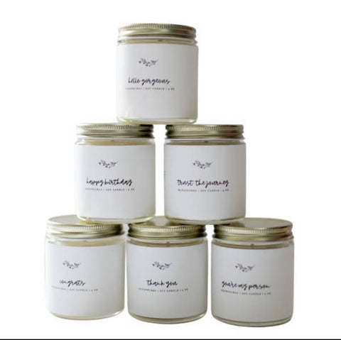 Benjamin Soap 4oz Greeting Candle