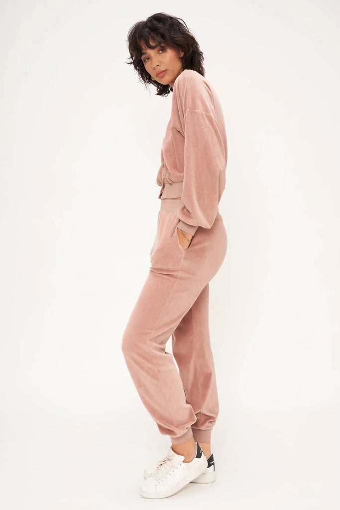 High Roller Velour Jogger