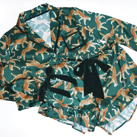 Satin Short PJ Set