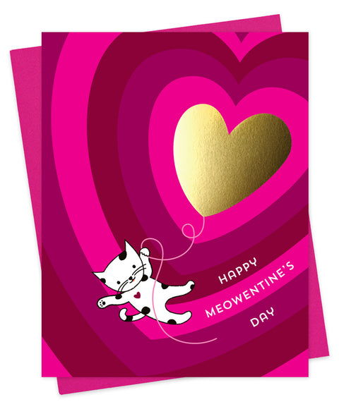 Meowentine Greeting Card