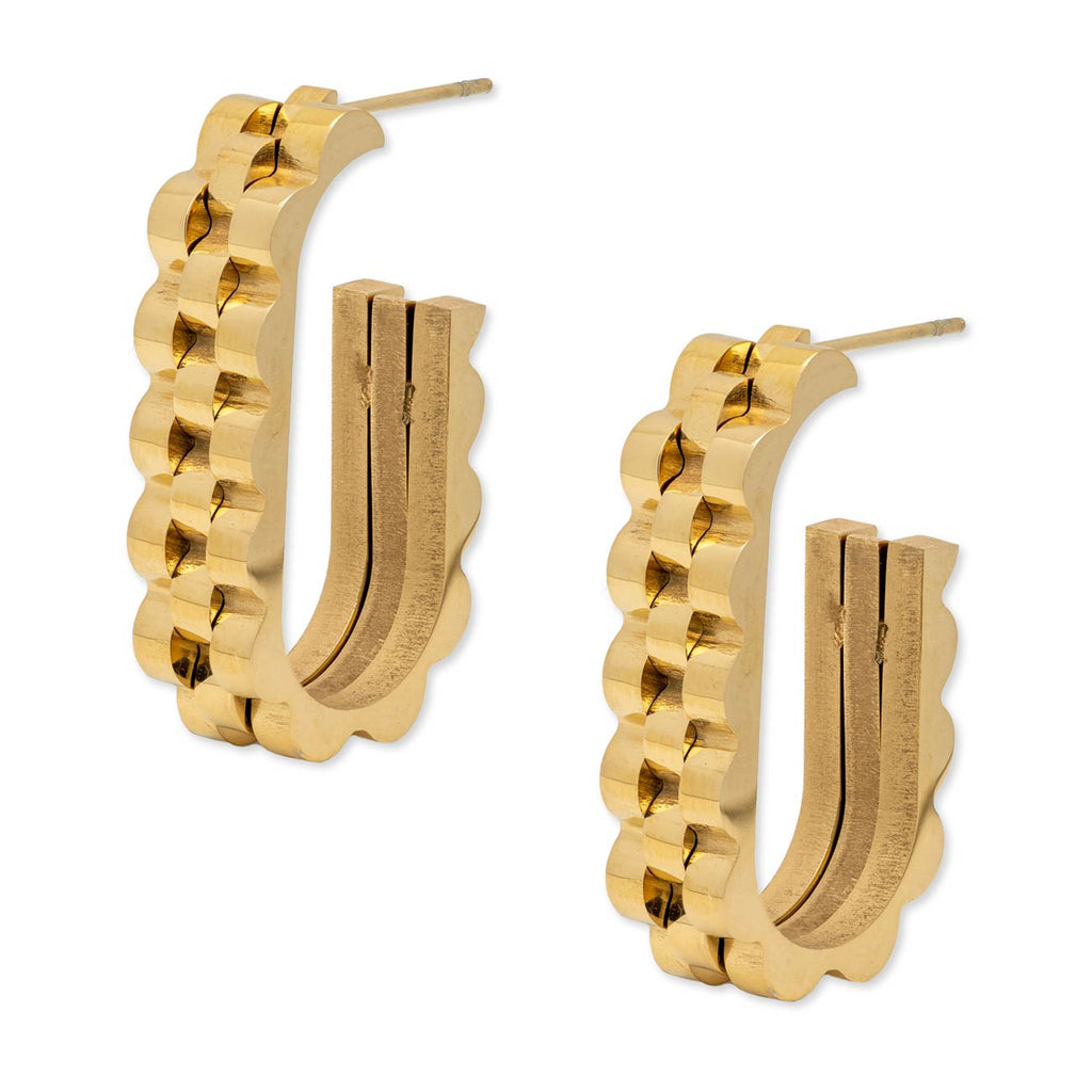 Rolly Oval Hoops