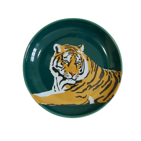 Ceramic Tiger Trinket Tray