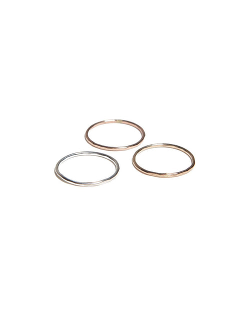 ABLE Hammered Stacking Ring