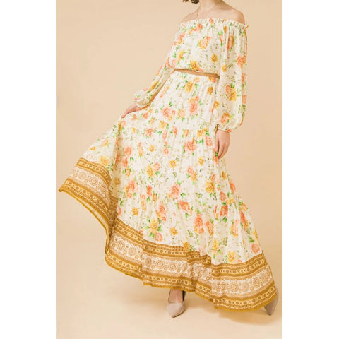 Woven Maxi Skirt